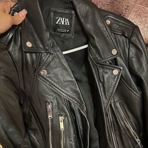 Zara leather jacket